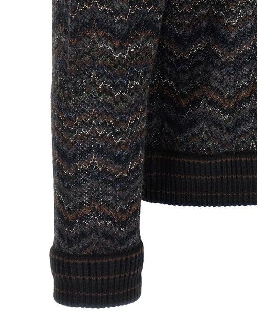 Missoni Black Long-Sleeved Sweater for men
