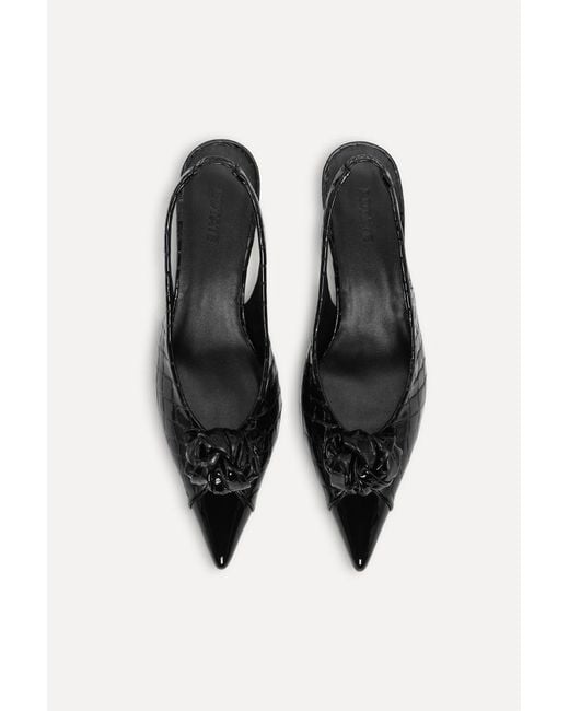 ROTATE BIRGER CHRISTENSEN Black Knot Slingback Pumps