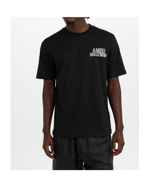 Amiri Black Short-Sleeve T-Shirt for men