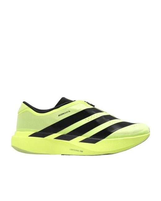 Adidas Yellow Round-Toe Sneakers for men