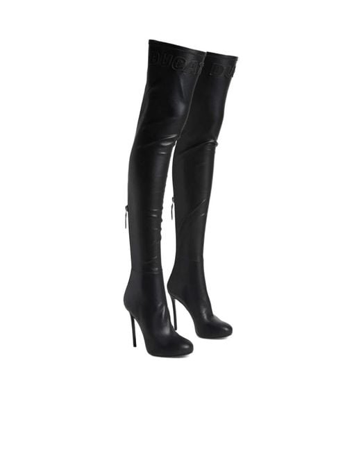 DSquared² Black Ducati X D2 Heeled Boots