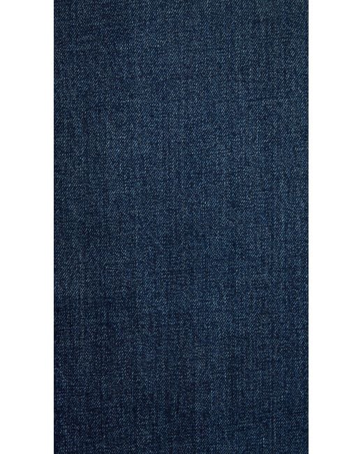 Alaïa Blue High-Waisted Wide-Leg Jeans