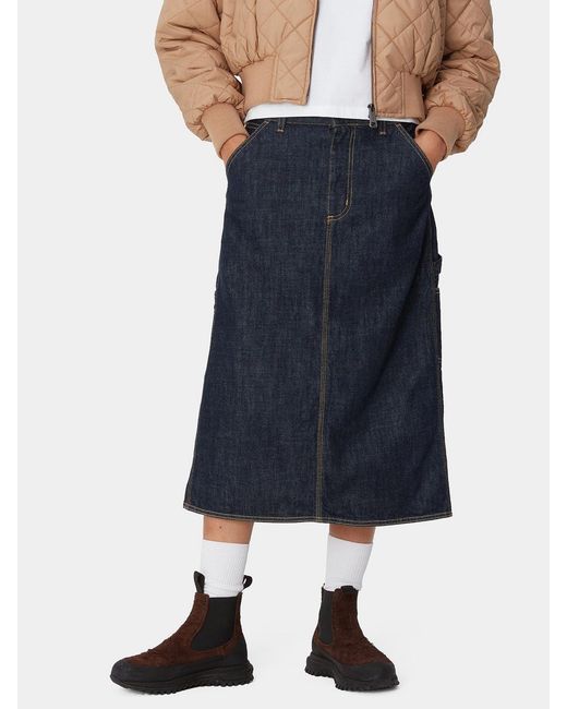 Carhartt Blue W' Single Knee Denim Skirt