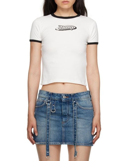 Ambush White Short-Sleeved Crewneck T-Shirt