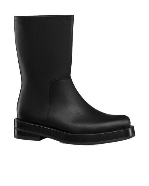 Dior Black Homme Carlo Square Toe Boots for men