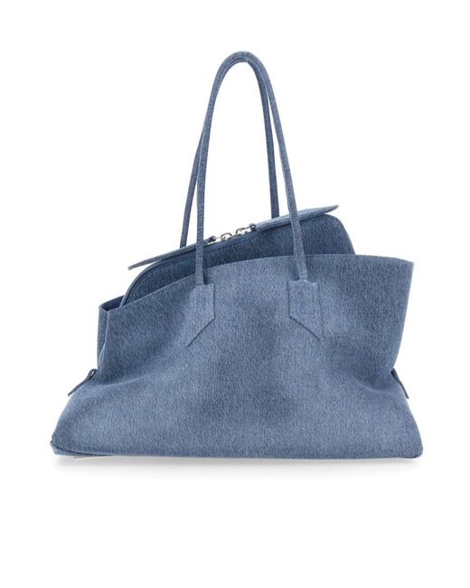 The Attico Blue The La Passeggiata Medium Tote Bag