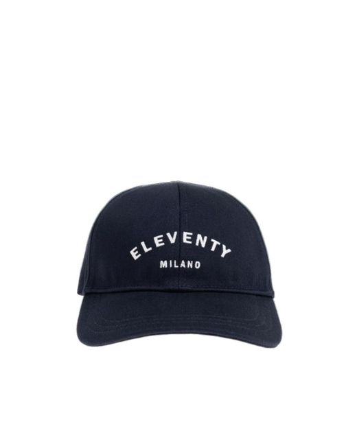 Eleventy Blue Logo Embroidered Baseball Cap for men