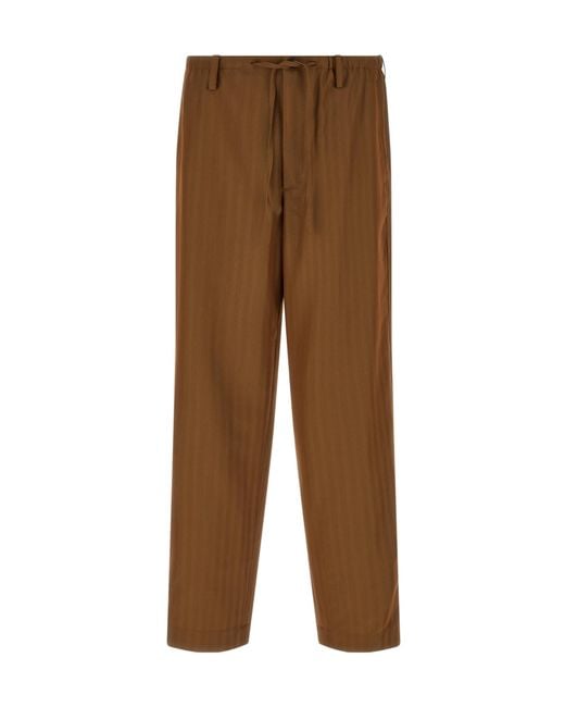 Dries Van Noten Brown Penny Long Pants for men