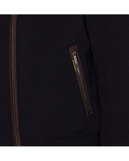 Moorer Black Bellati-Mrw Zipped Padded Jacket for men