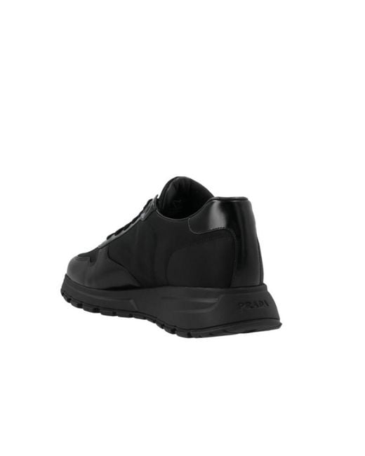 Prada Black Prax 01 Low-Cut Sneakers for men