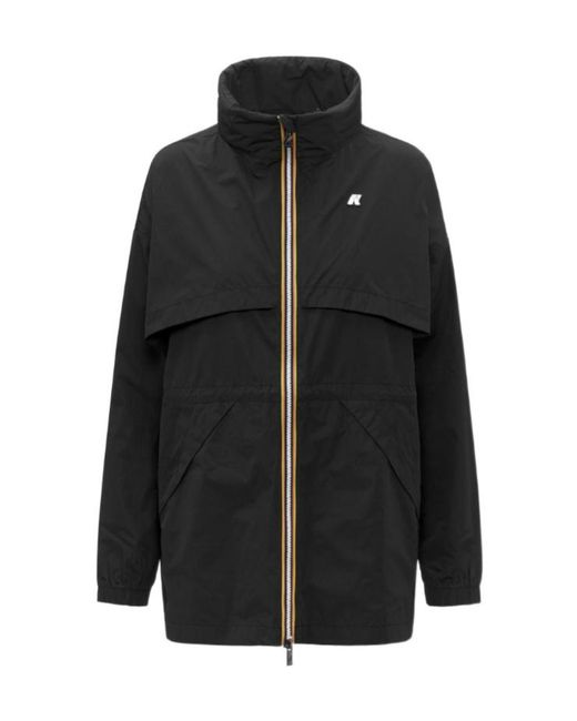 K-Way Black Flap Pocket Jacket