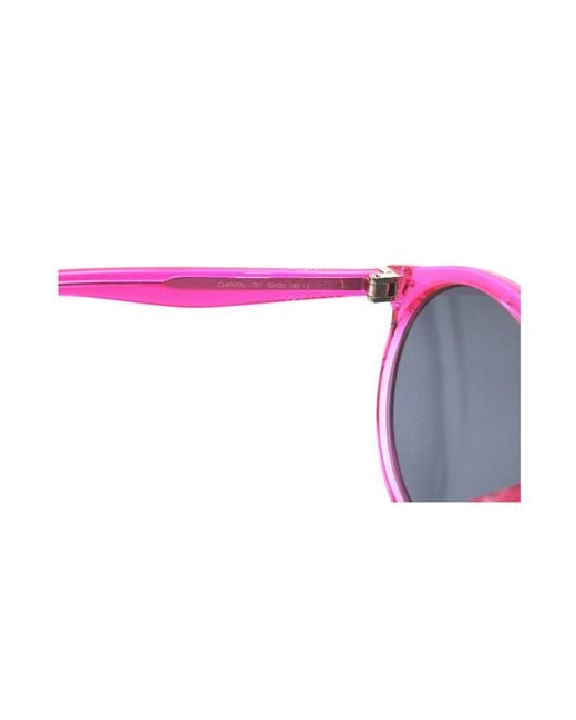 Céline Purple Geometrical Frame Sunglasses
