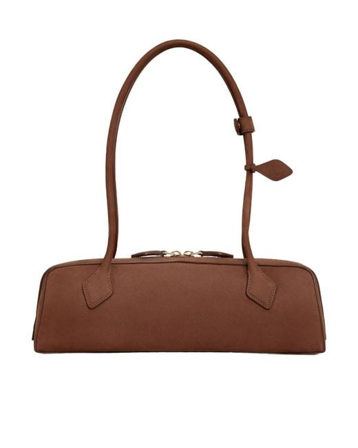 Alaïa Brown Alaïa Le Teckel Medium Shoulder Bag