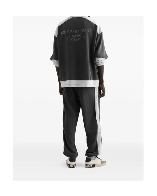Dolce & Gabbana Black Dg84 Logo Joggers for men