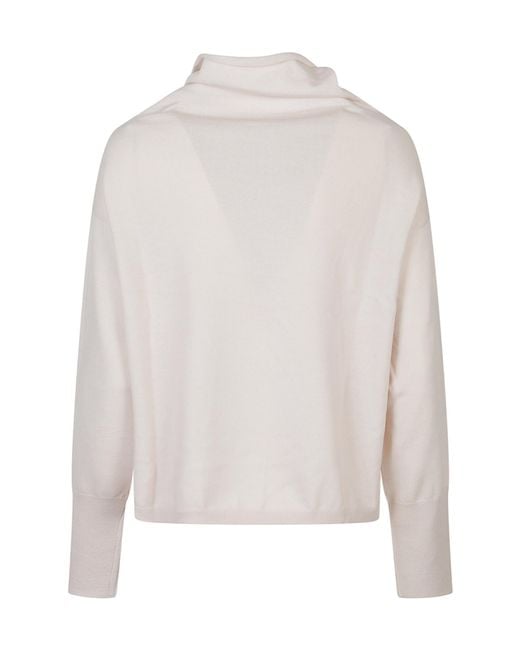 Aragona Gray Long Sleeve Turtleneck Knitwear