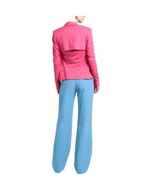 Jacquemus Pink Solid-Color Thin Wool Suit