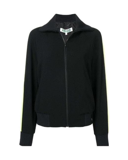 KENZO Black Bamboo Tiger Embroidered Blouson Jacket