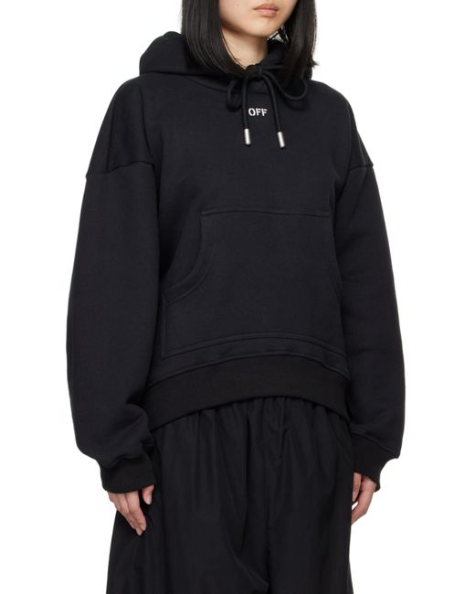 Off-White c/o Virgil Abloh Blue Drawstring Long-Sleeved Hoodie