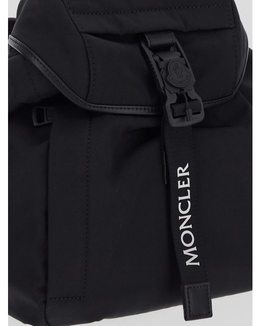 Moncler Blue Logo Printed Backpack