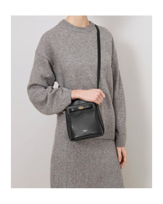 Mulberry Black Islington Turn Lock Bucket Bag