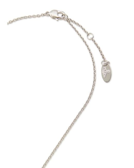 Vivienne Westwood White Reina Large Orb Necklace