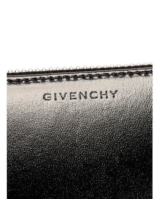 Givenchy Black Antigona Logo Embossed Crossbody Bag