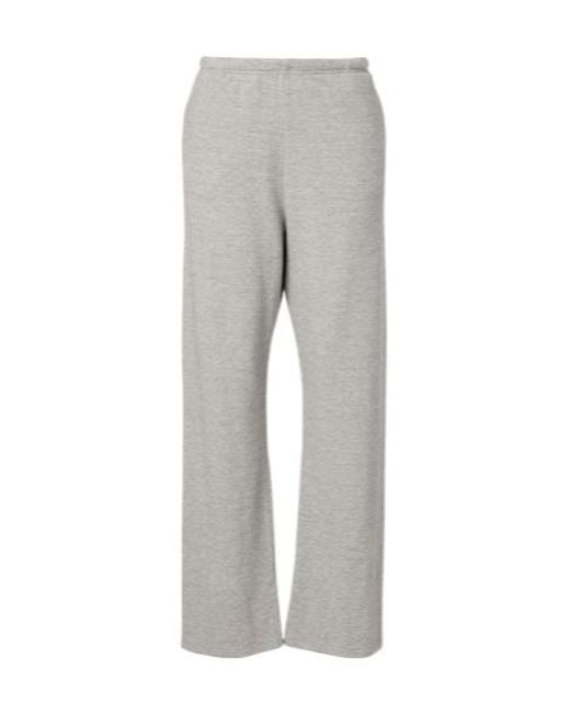 The Row Gray Kohana Cotton And Cashmere Sweatpants