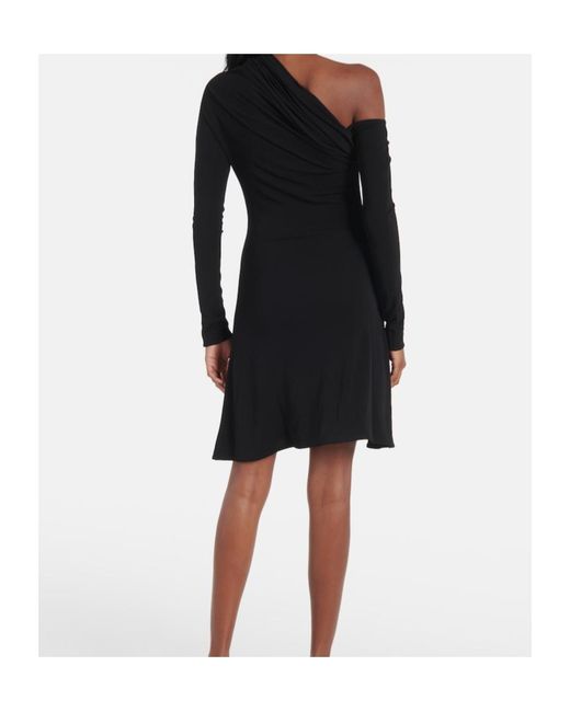 Courreges Black Twist One-Shoulder Dress