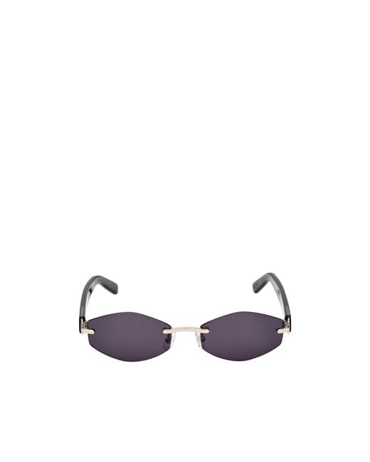 Gcds White Metal Frame Sunglasses for men