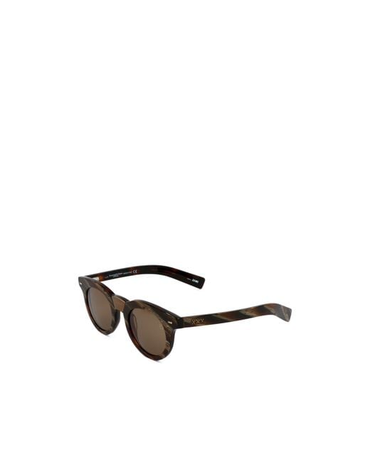 Zegna Multicolor Round-Frame Sunglasses for men