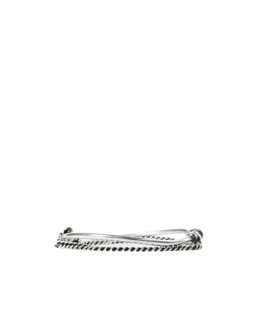 Ann Demeulemeester White Vokko Bangle With Chain
