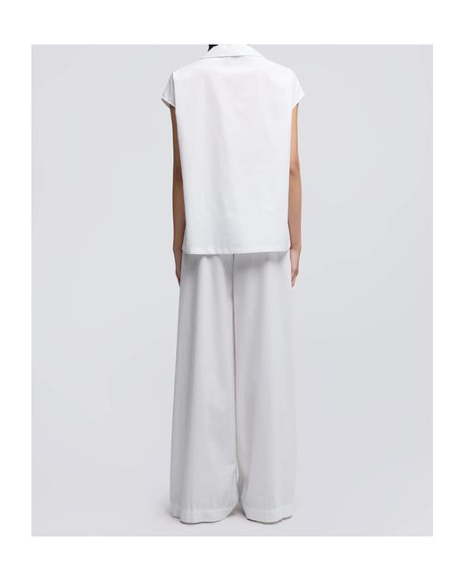 Aspesi White Poplin Top