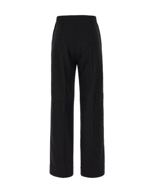 Patou Black Iconic Tweed Long Trousers