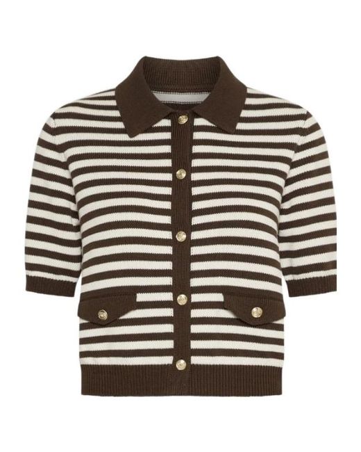 Marella Black Cotton And Silk Cardigan