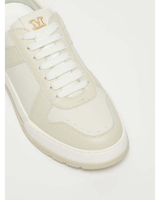 Max Mara White Leather Sneakers