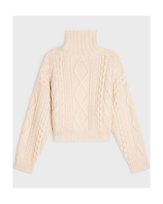 Céline Natural High Neck Sweater