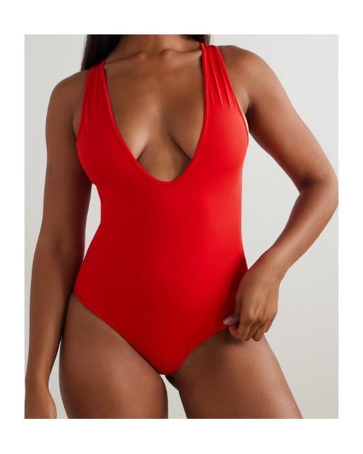 Loulou de Saison Red Gianna One-Piece Beachwear