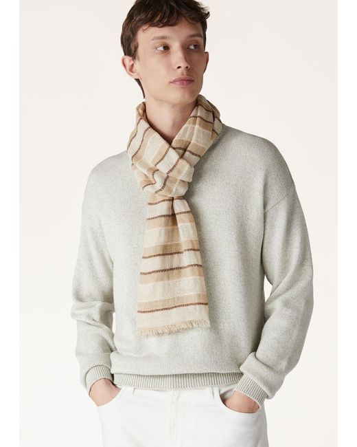 Loro Piana Natural Nakaumi Scarf for men