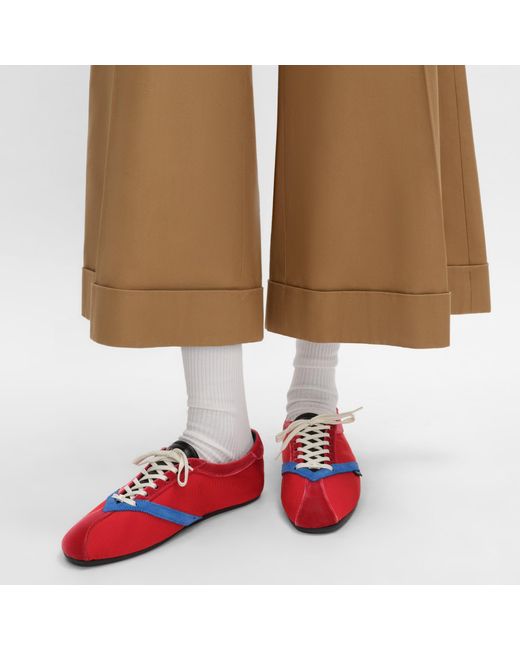 Céline Red The Flat Sneaker