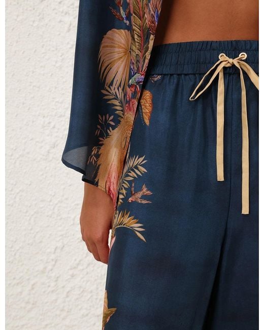 Zimmermann Blue Ascension Relaxed Pant