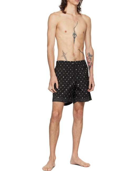 Amiri Black Ma Paisley Swim Shorts for men