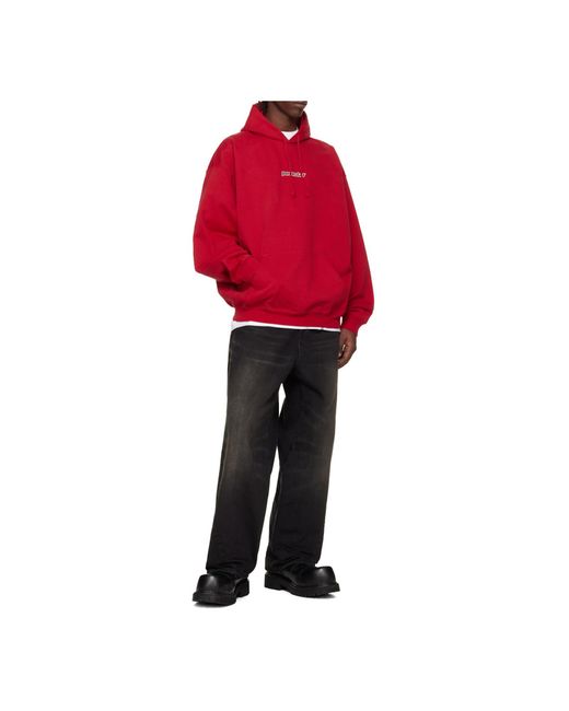 Vetements Red Hoodies for men
