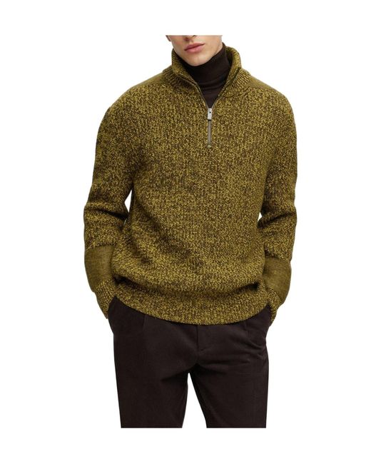 Boss Green Classic Half-Zip Sweater for men
