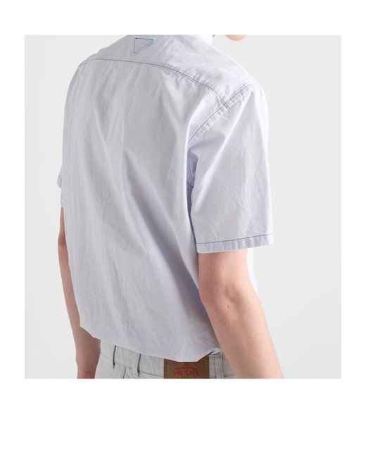 Prada White Chambray Shirt for men