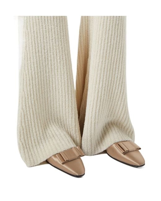 Loro Piana Brown Hennie Ballet Flat