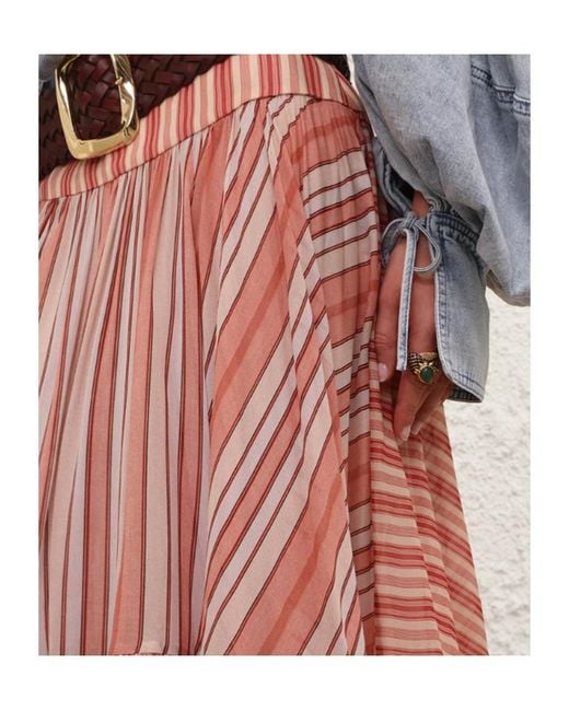 Zimmermann Pink Bohemien Rebellion Midi Skirt