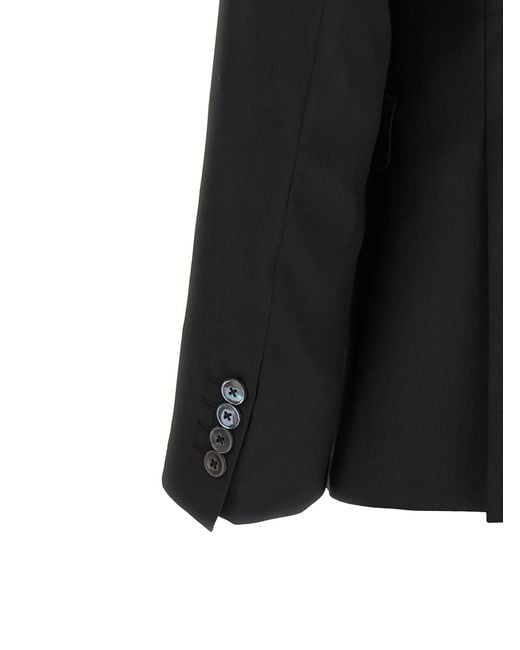 Pal Zileri Black Double-Breasted Suit for men