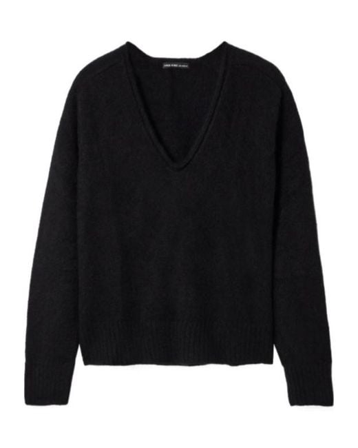 James Perse Black Cashmere Sweater