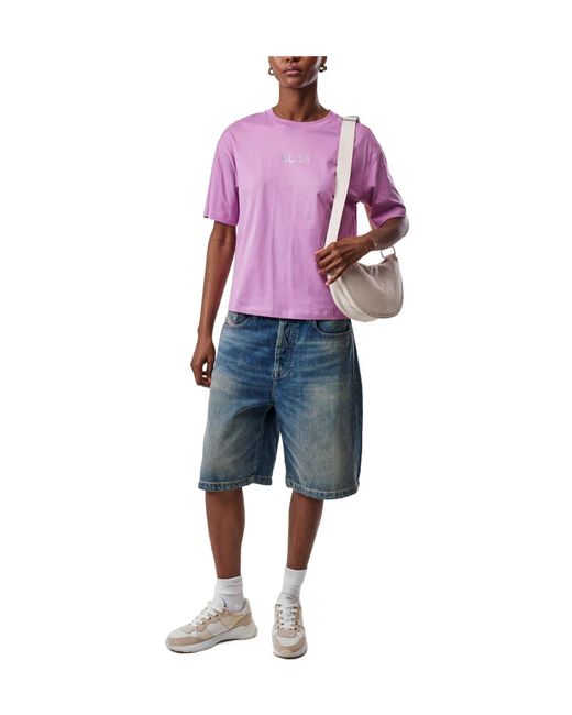 Boss Purple Solid Color T-Shirt