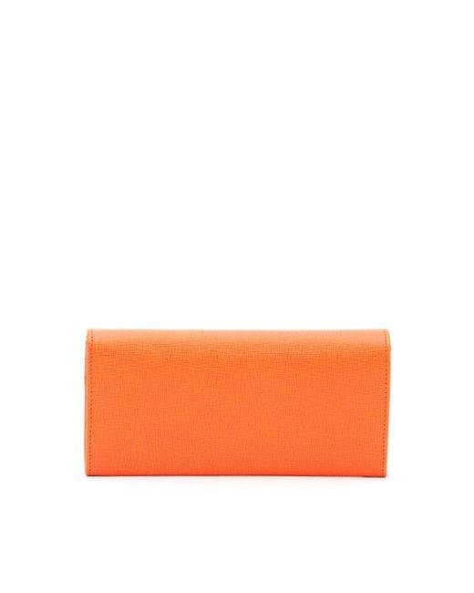 Fendi Orange Long Purse